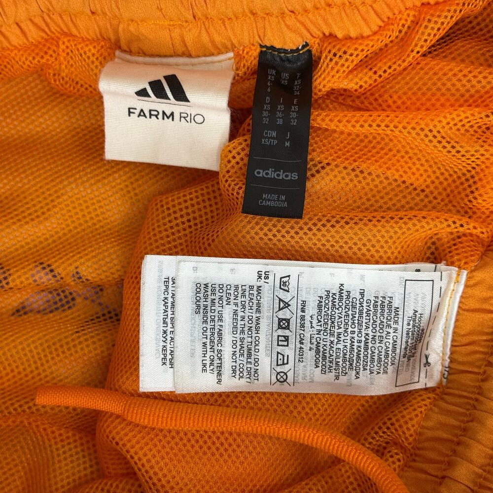 FARM Rio Orange Floral Print Drawstring Shorts - Picture 6 of 10